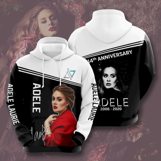 Comebuydesign Adele 14Th Anniversary 3D Hoodie Full Print For Men And Women Ipq3169