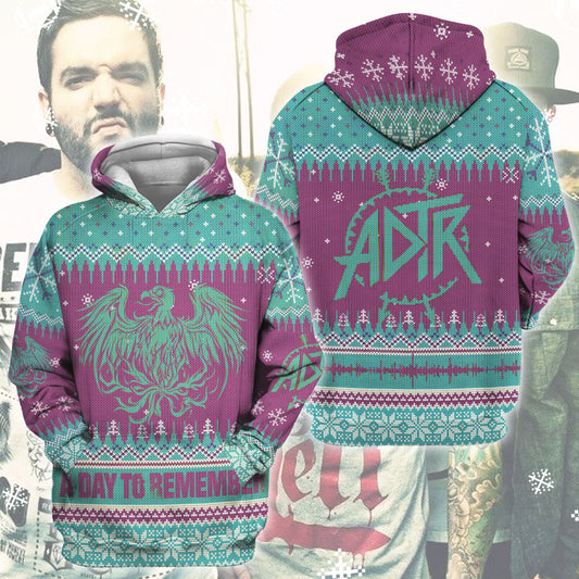 Comebuydesign A Day To Remember Christmas Ugly Sweater 3D All Over Printed , Sweat, Hoodie, Bomber Jacket A Day To Remember
